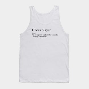 Funny definition of a chess player Tank Top
